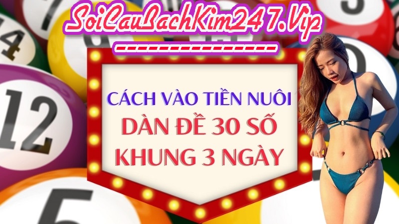 Cách vào tiền nuôi dàn đề 30 số khung 3 ngày