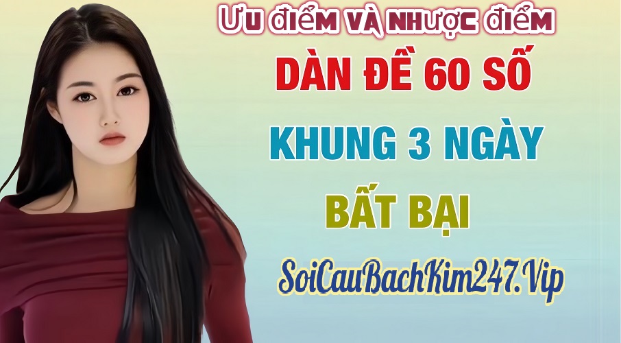 Ưu điểm và nhược điểm dàn đề 60 số khung 3 ngày